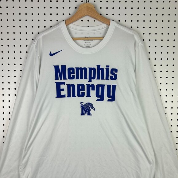 Nike Memphis Energy Tiger Basketball XL Long Sleeve Dri Fit Team Issued Penny - Picture 2 of 6